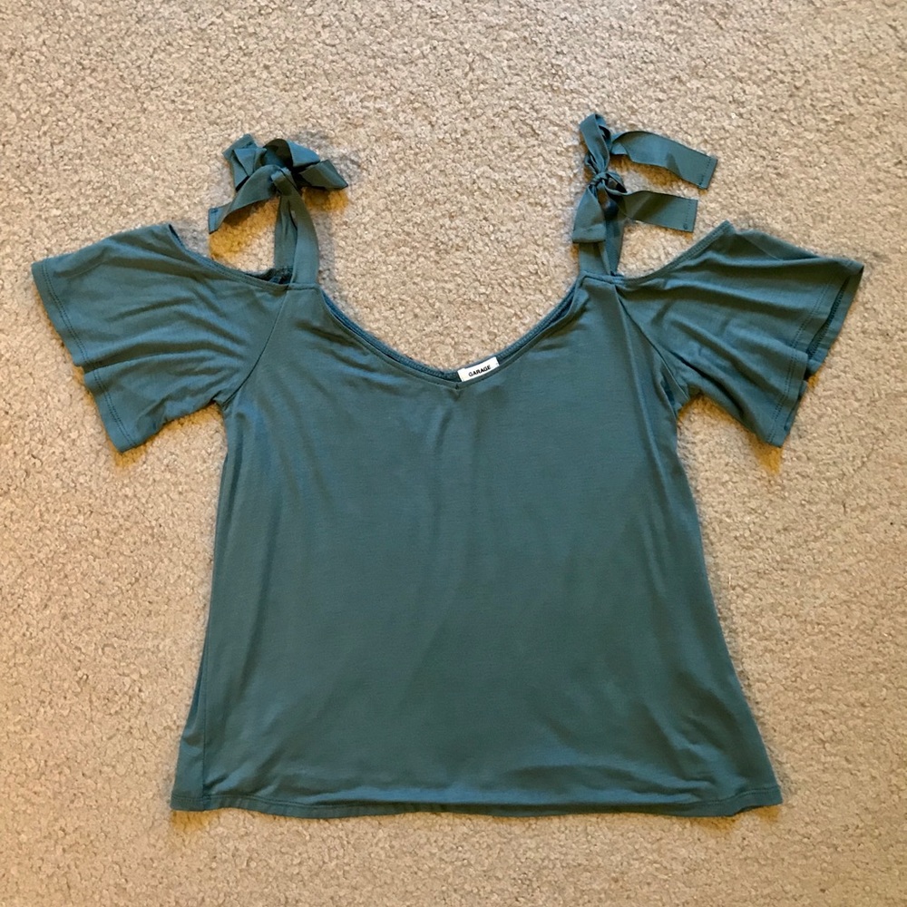 Garage Shoulder Tie Midi Tee
